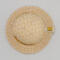 This is a view looking straight down from the top of the teacup pincushion sitting on the trivet.